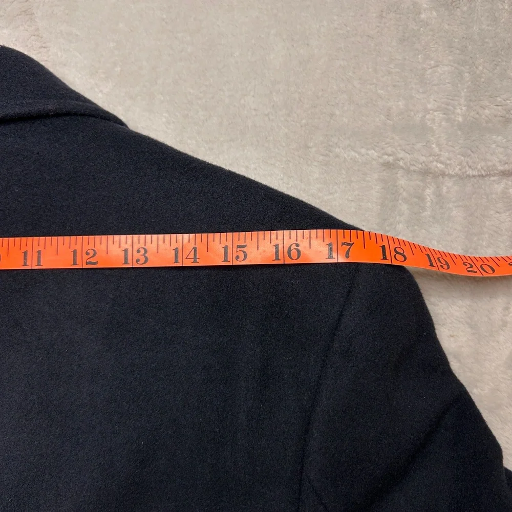 J. Crew Ludlow‎ Topcoat Overcoat Mens Size 36R Cashmere Wool Blend Blue Italy